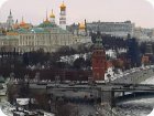 Вид на Кремль со смотровой площадки Храма Христа Спасителя  13.01.2023 
